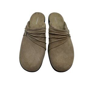 Croft & Barrow Womens Charity Clogs Shoes Size 10M Taupe Slip On Mules Workwear